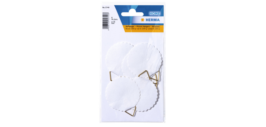 Attache avec crochet HERMA 5749 55mm 6 pièces