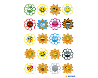 Stickers HERMA Crazy Suns Puffy