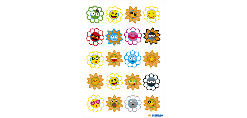 Stickers HERMA Crazy Suns Puffy