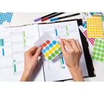 Etiquette HERMA 1853 rond 13mm bleu foncé 240 pièces