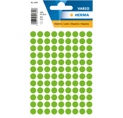 Etiket HERMA 1845 rond 8mm groen 540stuks