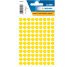 Etiquette HERMA 1841 rond 8mm jaune 540 pièces