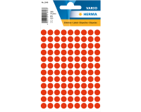 HERMA label 1846 round 8mm fluorescent red 540 pieces