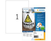 Film adhésif extérieur HERMA 9543 210x297mm polyester 40 pièces