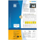 Film adhésif extérieur HERMA 9543 210x297mm polyester 40 pièces