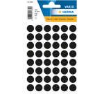 Etiquette HERMA 1869 rond 12mm noir 240 pièces