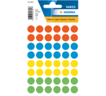 Etiket HERMA 1851 rond 12mm assorti 240 stuks