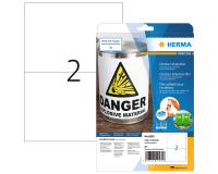Etiquette HERMA 9535 210x148mm film blanc 20 pièces