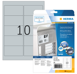 Etiket HERMA 4223 96x50.8mm folie zilver 250stuks