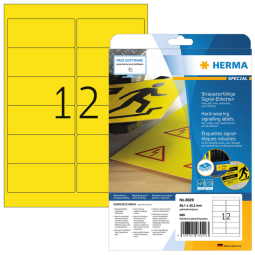 Etiquette film HERMA 8029 99,1x42,3mm jaune 300 pièces