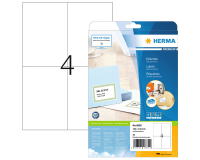 Etiket HERMA 8630 105x148mm premium wit 40stuks