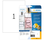 Etiquette HERMA 8020 210x297mm transparent 25 pièces