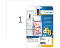 HERMA Label 8020 210x297mm transparent 25 pieces