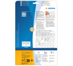 Naambadge etiket HERMA 4410 80x50mm wit/blauw 200 stuks