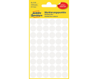 Etiket Avery 3145 rond 12mm wit 270 stuks