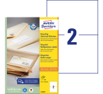 Avery Label LR3655 210x148mm A5 recycled white 200 pieces