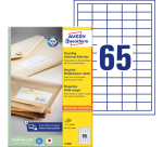 Etiquette Avery LR3666 38x21,2mm recyclé blanc 6500 pcs