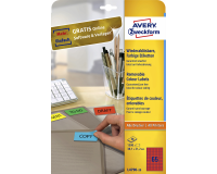 Etiquette Avery Zweckform L4790-20 38,1x21,2mm rouge 1300 pièces