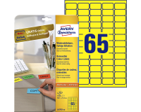 Etiquette Avery Zwecform L4793-20 38,1x21,2mm jaune 1300 pièces