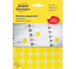 Avery Etiquettes ronds diamètre 18 mm, jaune, 1.056 pièces