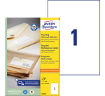 Etiquette Avery LR3478 210x297mm A4 recyclé blanc 100 pièces