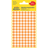 Etiket Avery Zweckform 3178 rond 8mm oranje 416 etiketten