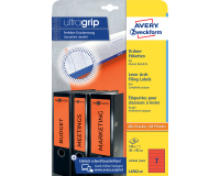 Etiquette dorsale Avery Zweckform Small 38x192mm adhésive rouge