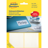 Etiket Avery Zweckform 3330 80x54mm wit 112stuks