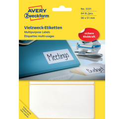 Etiket Avery Zweckform 3331 98x51mm wit 84stuks