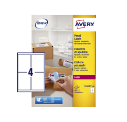 Etiket Avery L7169B-100 99.1x139mm blockout 400 etiketten