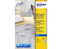 Etiquette Avery J8551-25 38,1x21,2mm transparent 1625 pièces