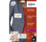 Avery Adhesive Badge L4786-20 80x50mm red frame 200 pieces