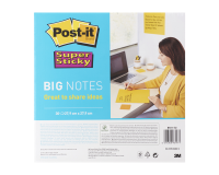Scrum Big Notes Post-it Super Sticky BN11-EUU 279x279mm jaune 30 feuilles