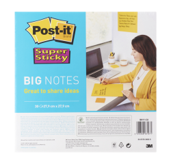 Scrum Big Notes Post-it Super Sticky BN11-EUU 279x279mm jaune 30 feuilles