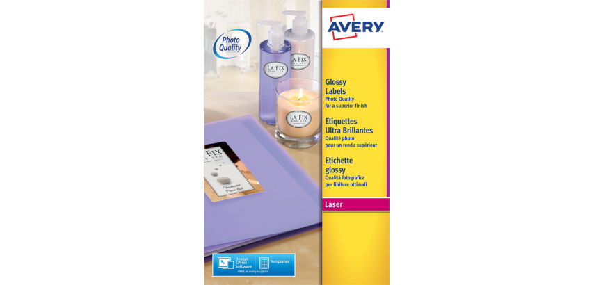 Avery Label L7767-40 210x297mm A4 glossy 40 pieces