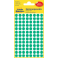 Etiket Avery Zweckform 3012 rond 8mm groen 416stuks