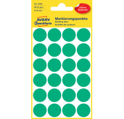 DE_ETIQ RONDE D18MM VERT 96P