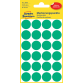 Etiket Avery Zweckform 3006 rond 18mm groen 96stuks