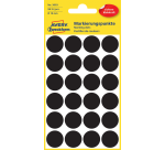 Avery Label 3003 round 18mm black 96 pieces