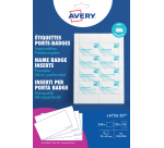 Insert for Avery Badge L4726-20 40x75mm micro perforation 20 sheets