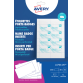 Insert pour badge Avery L4726-20 40x75mm micro perforation 20 feuilles