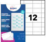 Insert for Avery Badge L4726-20 40x75mm micro perforation 20 sheets