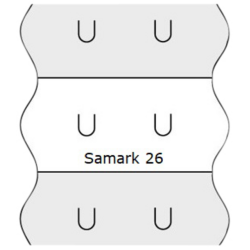 Etiquette prix Sato Samark 26x12mm blanc amovible - rouleau de 1500 étiquettes