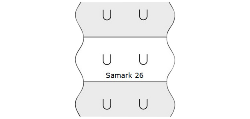 Etiquette prix Sato Samark 26x12mm blanc amovible - rouleau de 1500 étiquettes