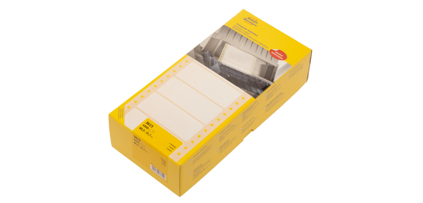 Etiquette Avery 3615 88,9x35,7mm 1 rangée blanc 4000 pcs