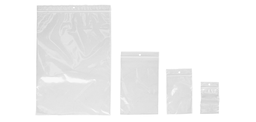 Gripzakjes IEZZY 80x120mm 50mu hersluitbaar 25 stuks