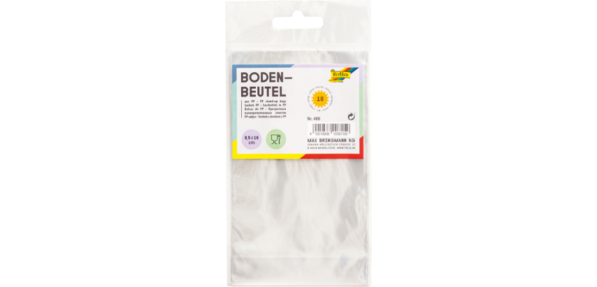 Sachet Folia 115x190mm transparent 10 pièces