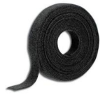 2-in-1 Office Cable Hook and Loop Tape 13mmx10m Black