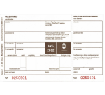 Vrachtbrief IEZZY BVA 1001 19x12cm 3voud 100stuks blanco