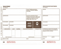 Lettre de voiture IEZZY BVA 1001 19x12cm triple 100 pcs uni